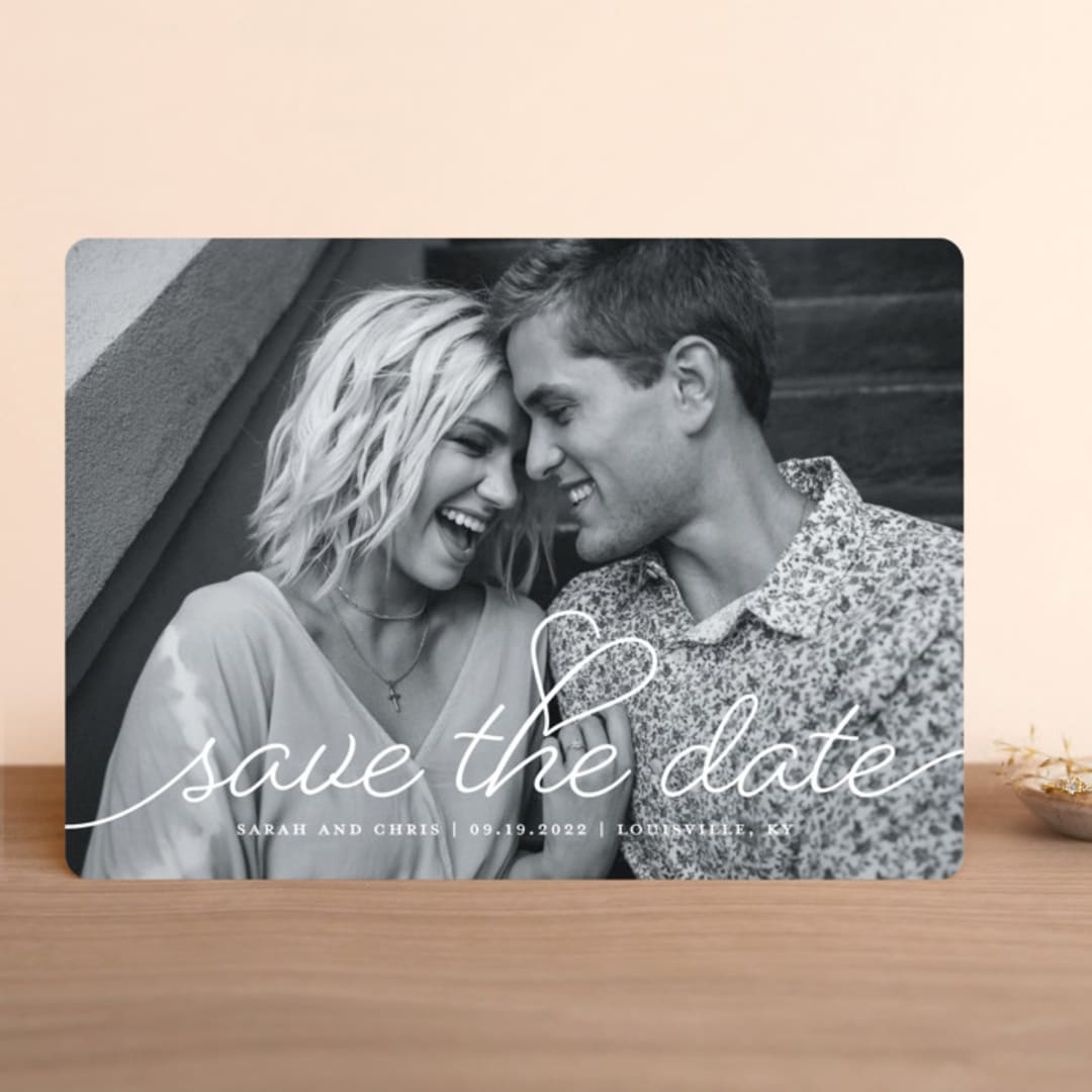 "Beloved" - Save the Dates in Snow by Sarah Brown - Front