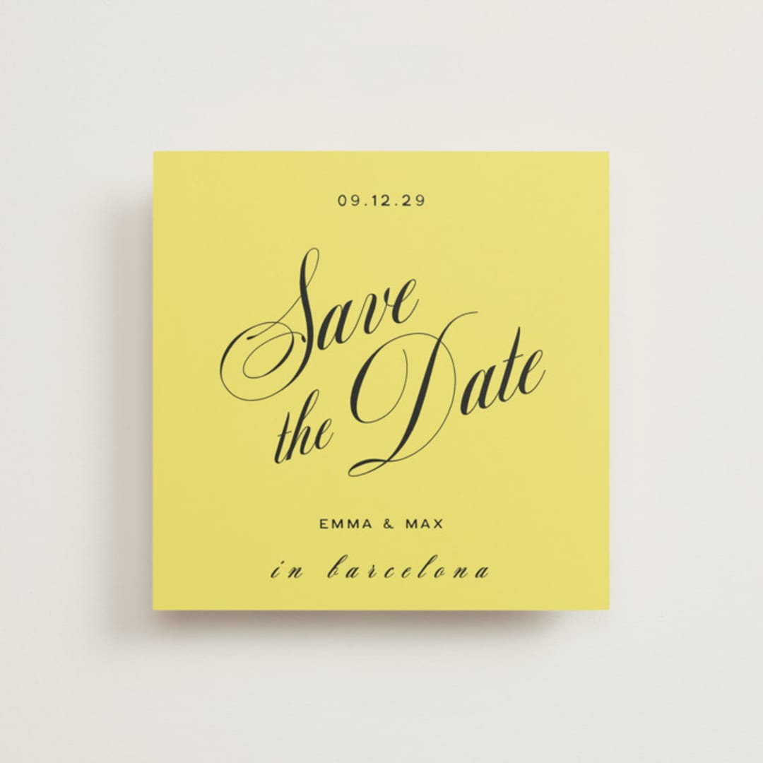 "In Lights" - Save the Dates in Lemon by Ani Somi - Front