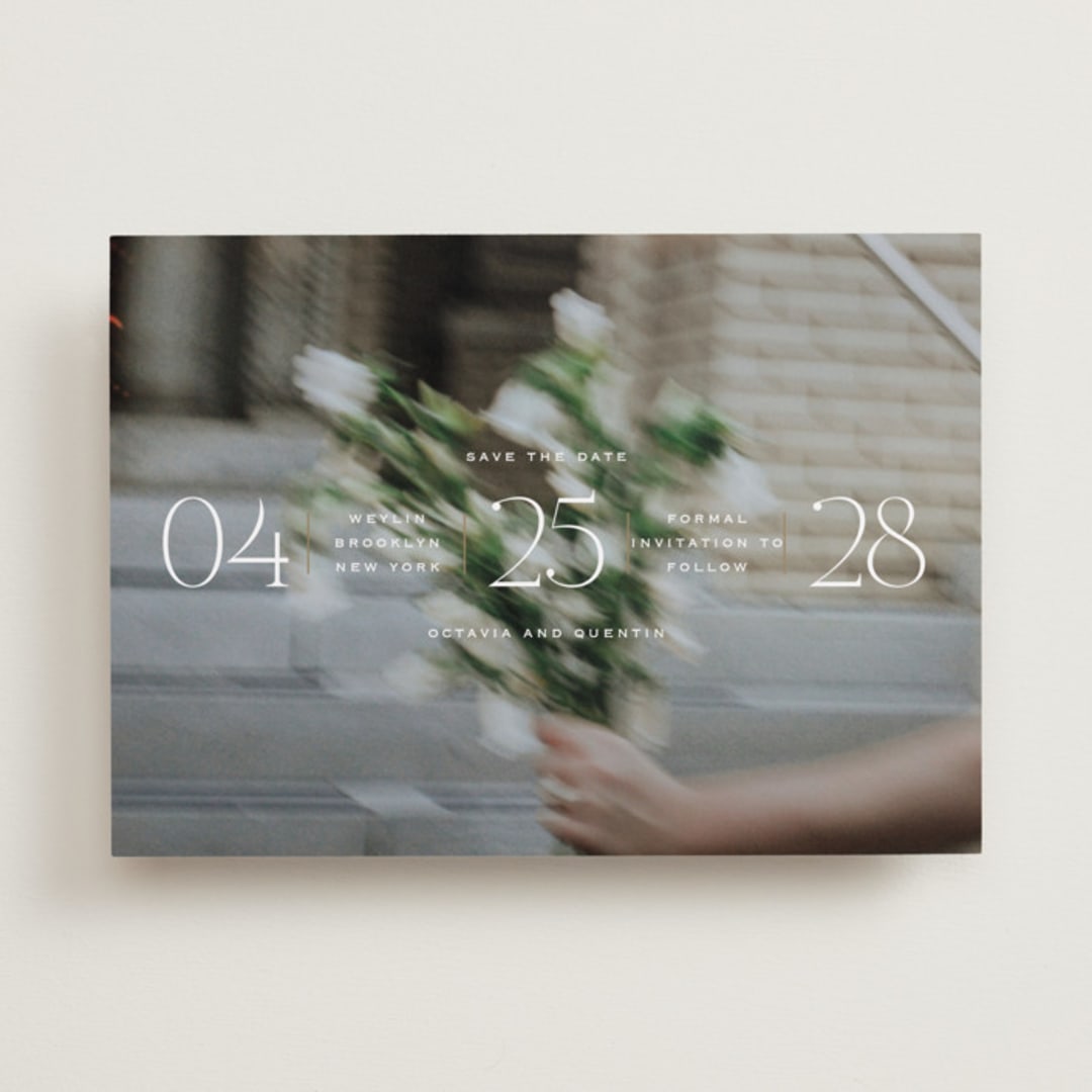 "Updated" - Save the Dates in Chiffon by Heather Schertzer - Front