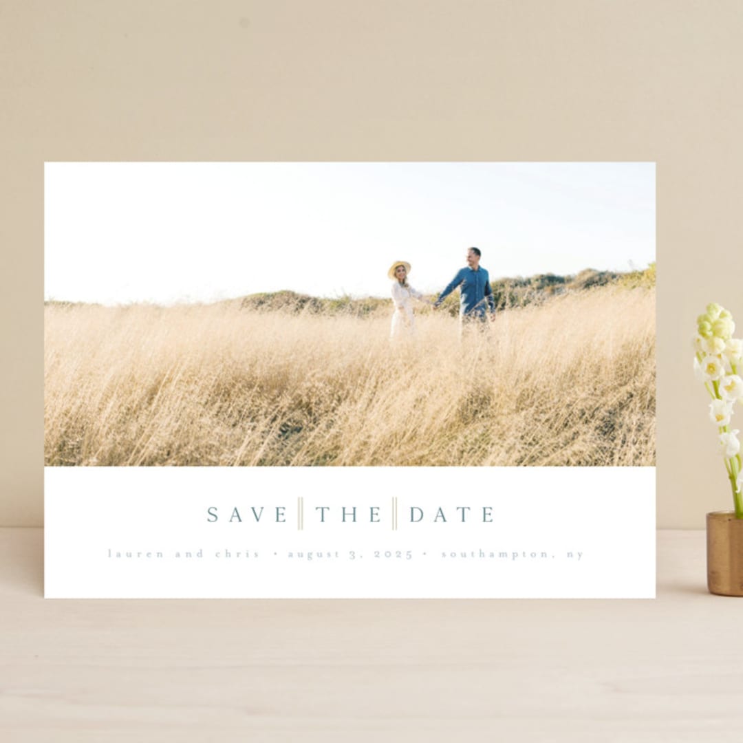 "One Fine Day" - Save the Dates in Slate by Eric Clegg - Front