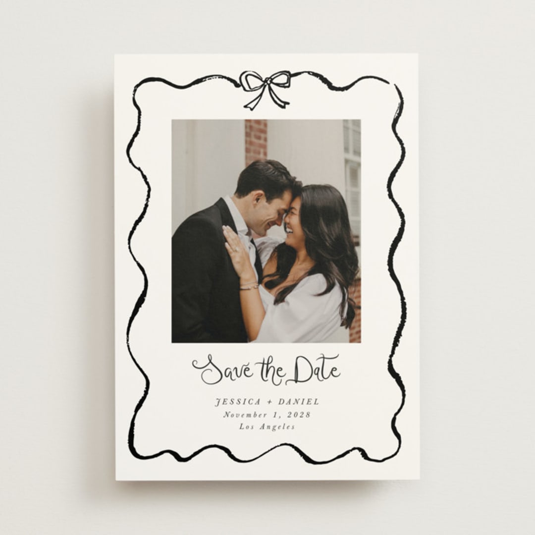 "quirky fun" - Save the Dates in Ink by Cass Loh - Front