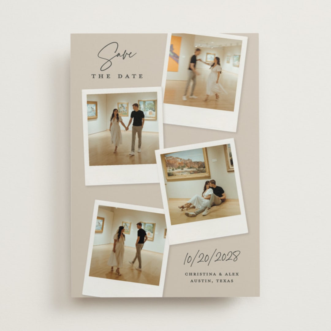"Instant Elegance" - Save the Dates in Dune by Kerry Doyle - Front