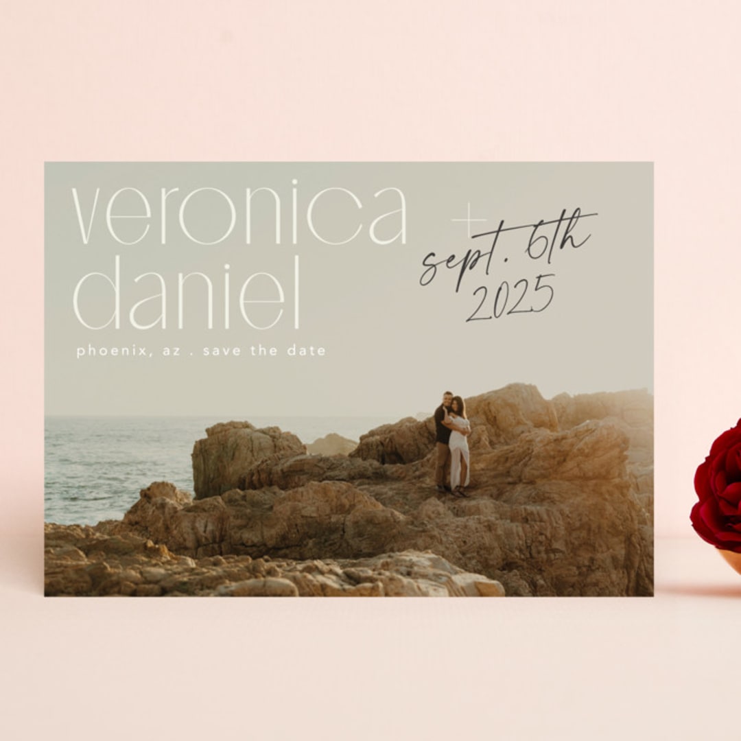 "Wilder" - Save the Dates in Sandstone by Morgan Kendall - Front