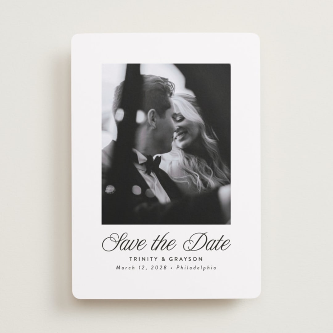 "Classically" - Save the Dates in Tux by Susan Asbill - Front