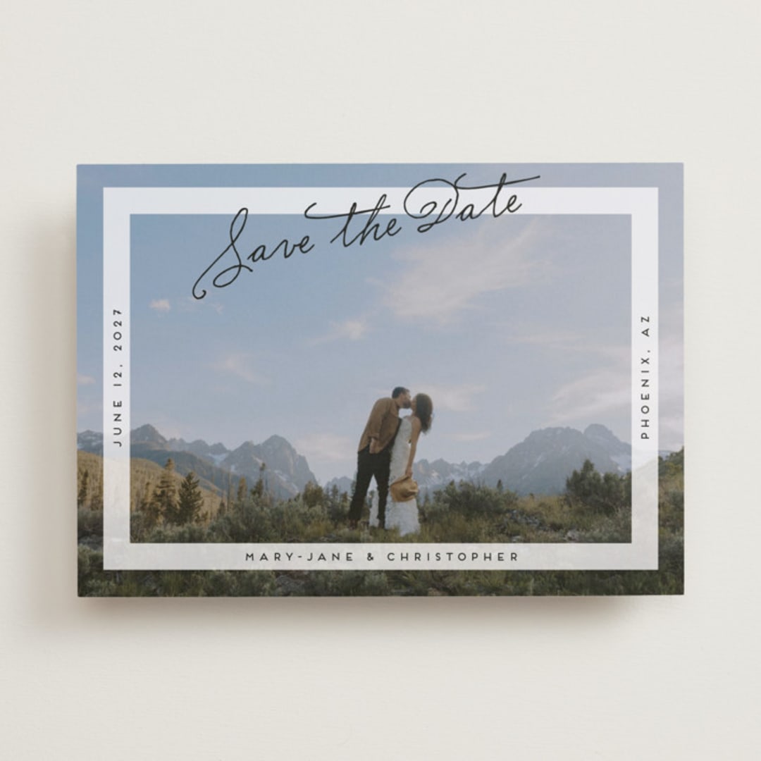 "Postcard Perfect" - Save the Dates in Porcelain by lulu and isabelle - Front