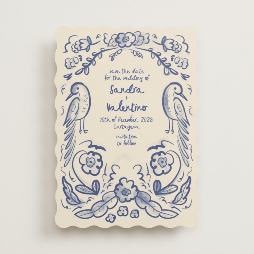 "Santa Catalina" - Save the Dates in Marseille Blue by Ani Somi - Front