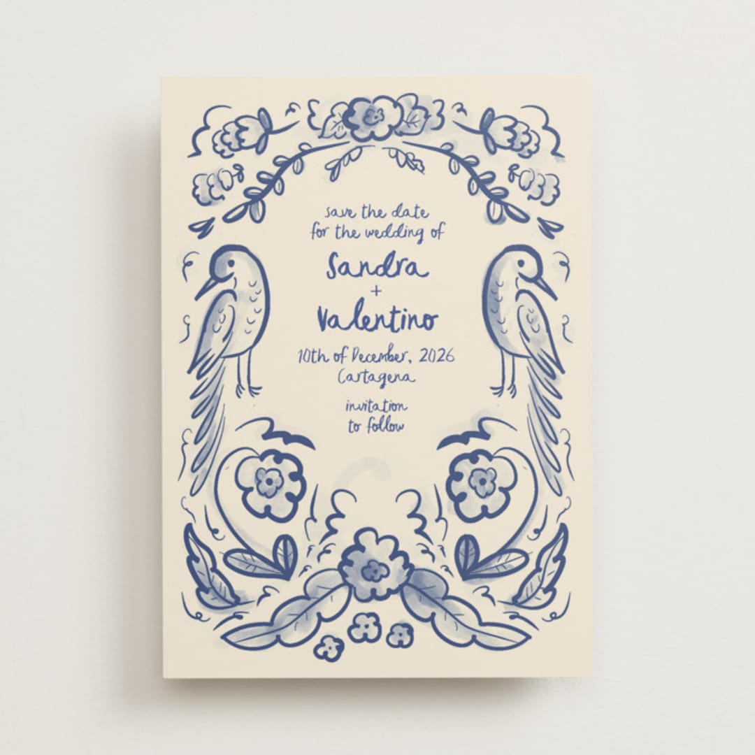 "Santa Catalina" - Save the Dates in Marseille Blue by Ani Somi - Front