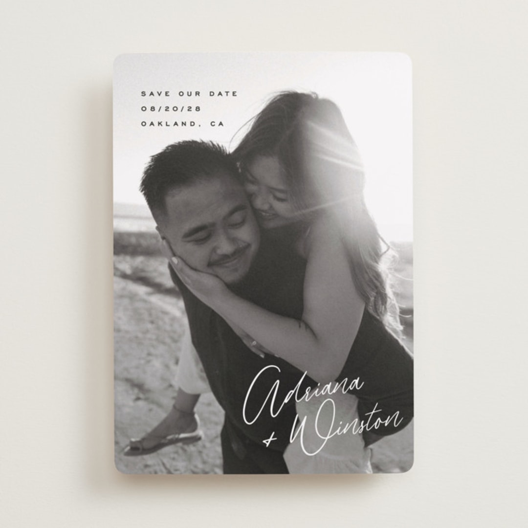 "Adriana" - Save the Dates in Cotton by Hooray Creative - Front