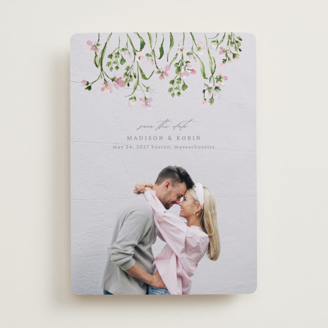 "Growing Together" - Save the Dates in Petunia by Claudia Orengo - Front