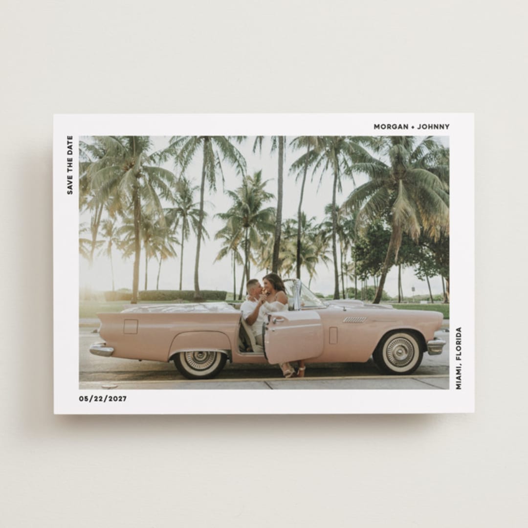 "Modern" - Save the Dates in Moon by Kelly Watkins - Front