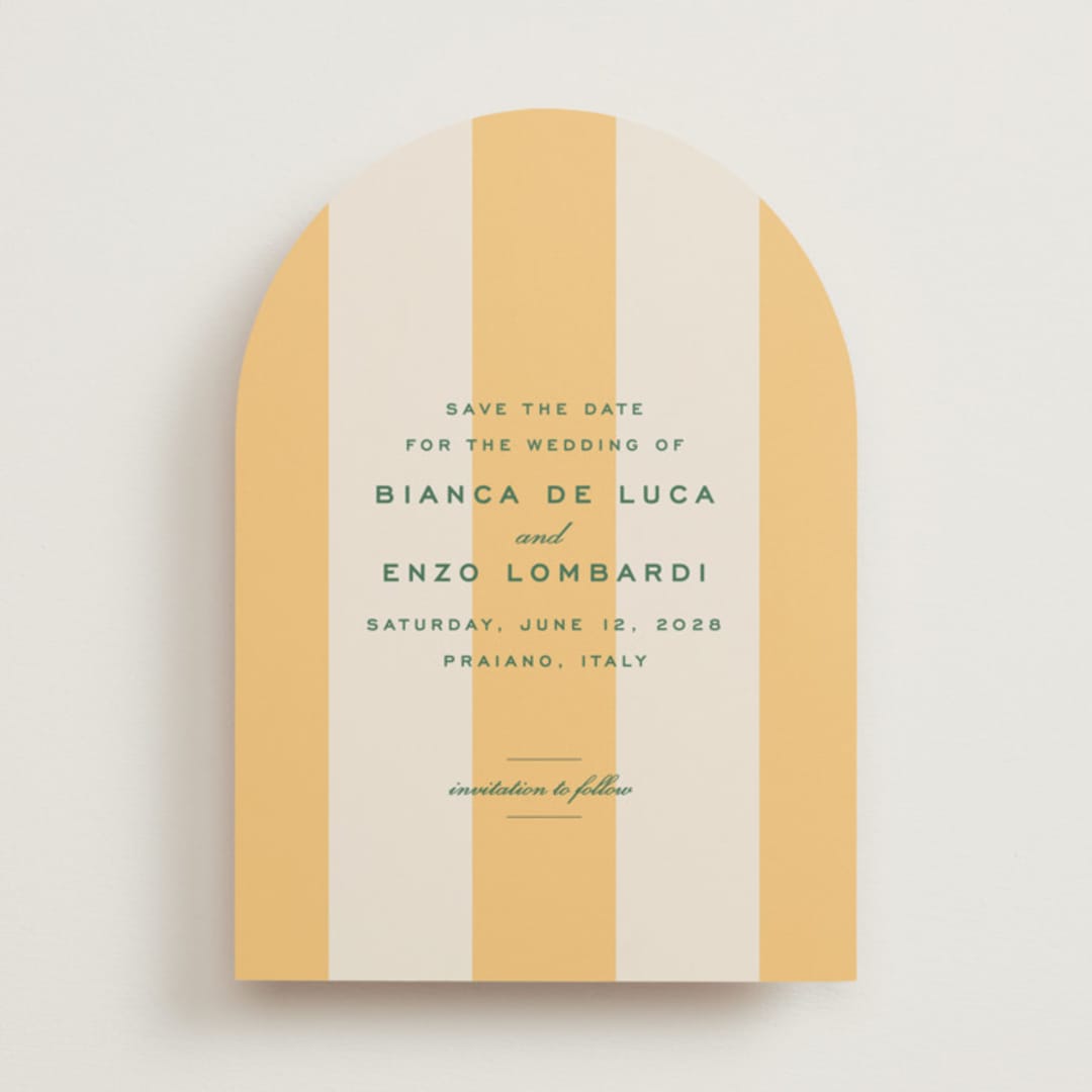 "Campania" - Save the Dates in Sorbetto by Megan Davis - Front