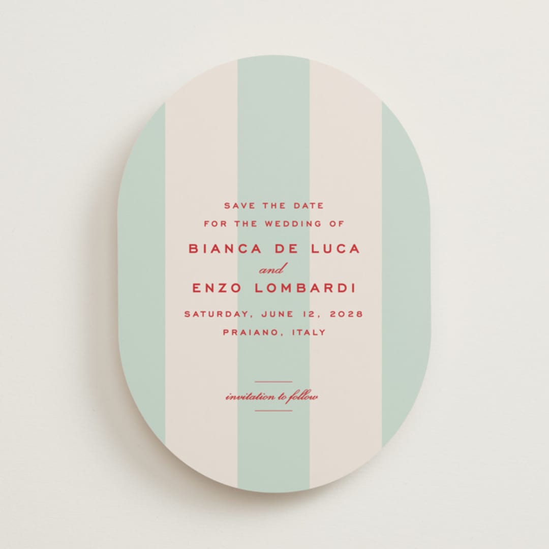 "Campania" - Save the Dates in Fresca by Megan Davis - Front