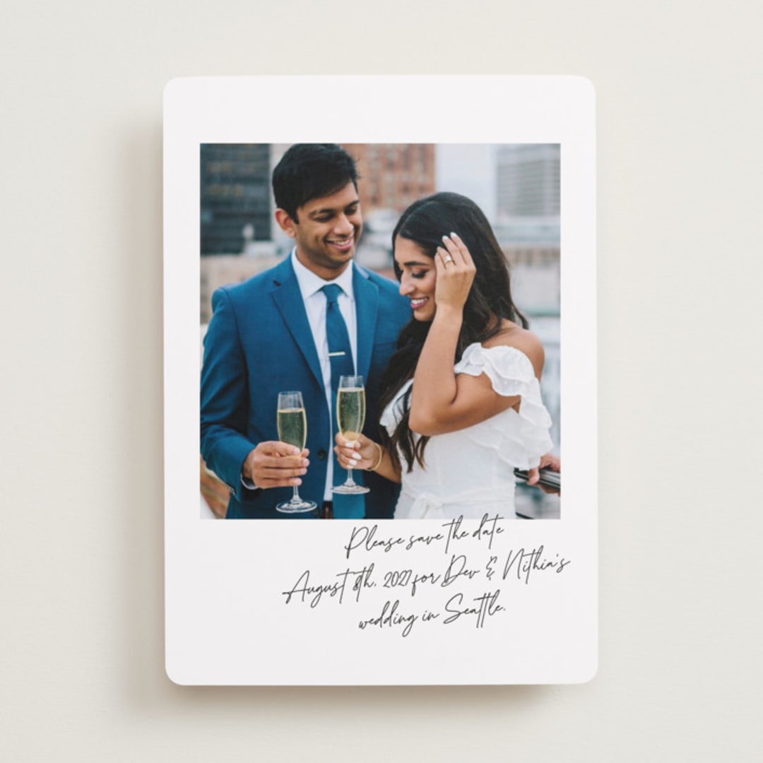"Quick Scribble" - Save the Dates in Ink by Adelyn T. - Front