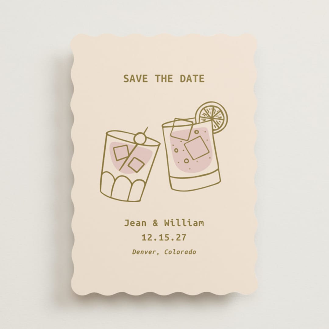 "Cheers!" - Save the Dates in Sand by Becca Robinson - Front