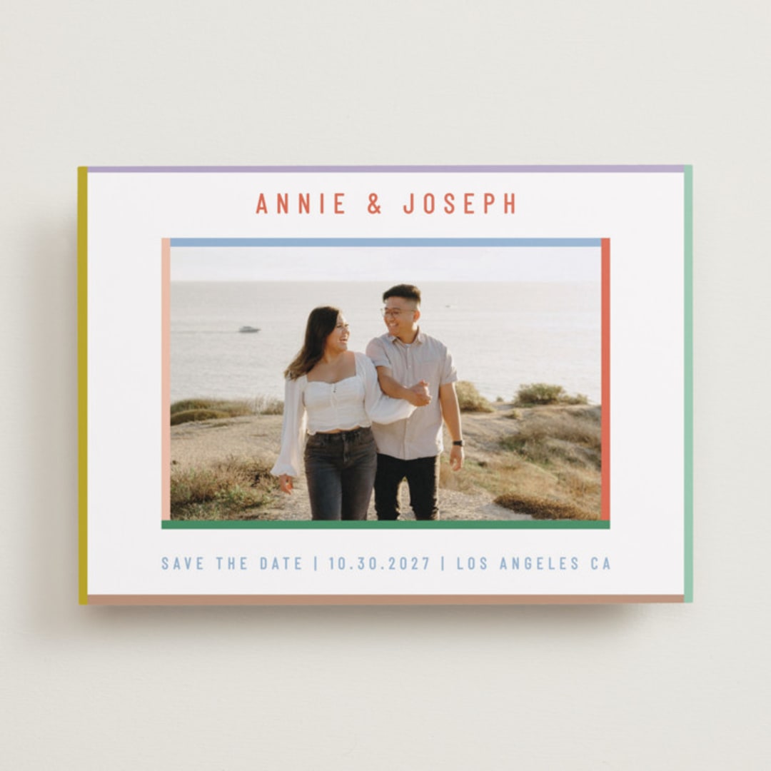 "Color Frame" - Save the Dates in Candy by Kelly Watkins - Front