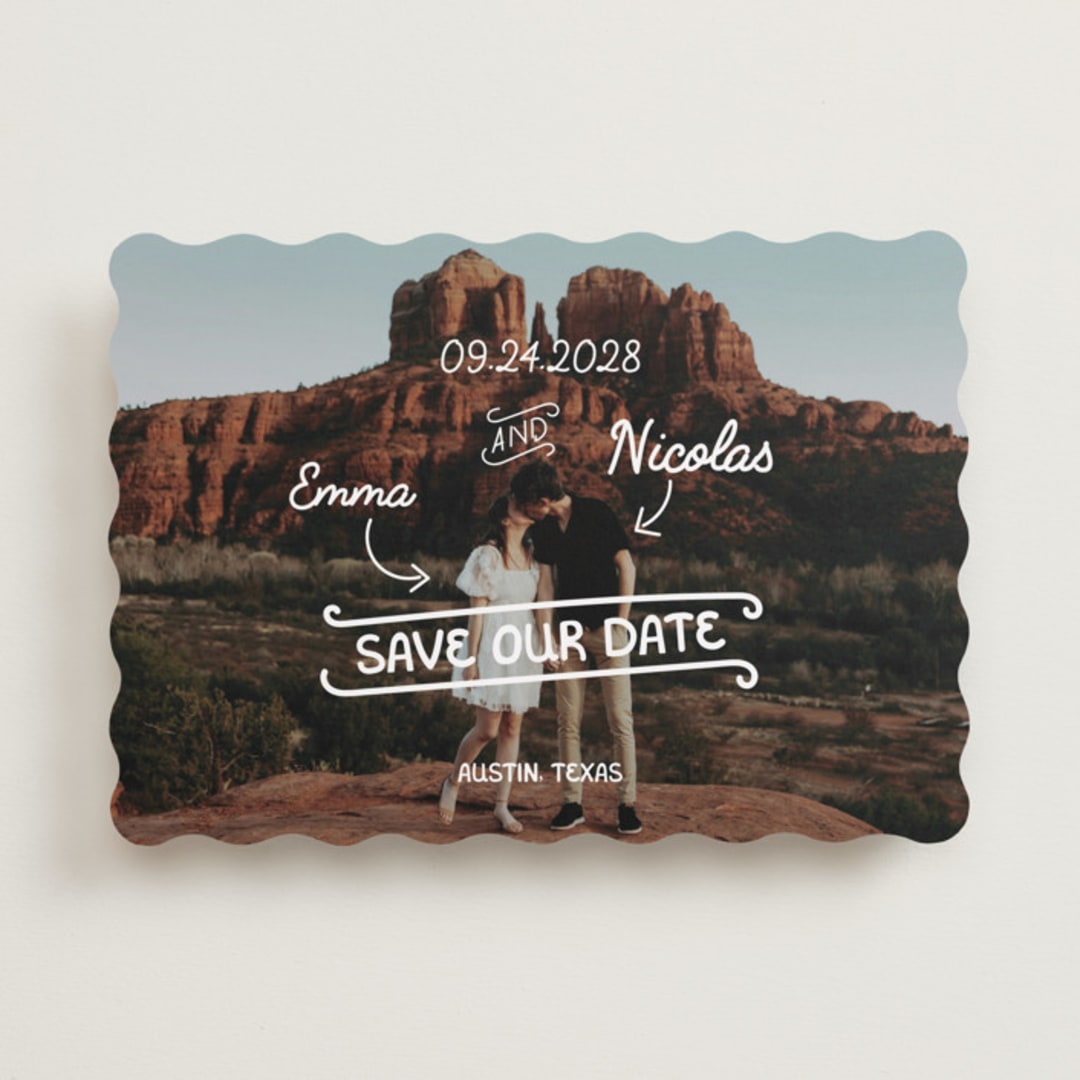 "Love Lettering" - Save the Dates in Morning by Helena Vitto - Front