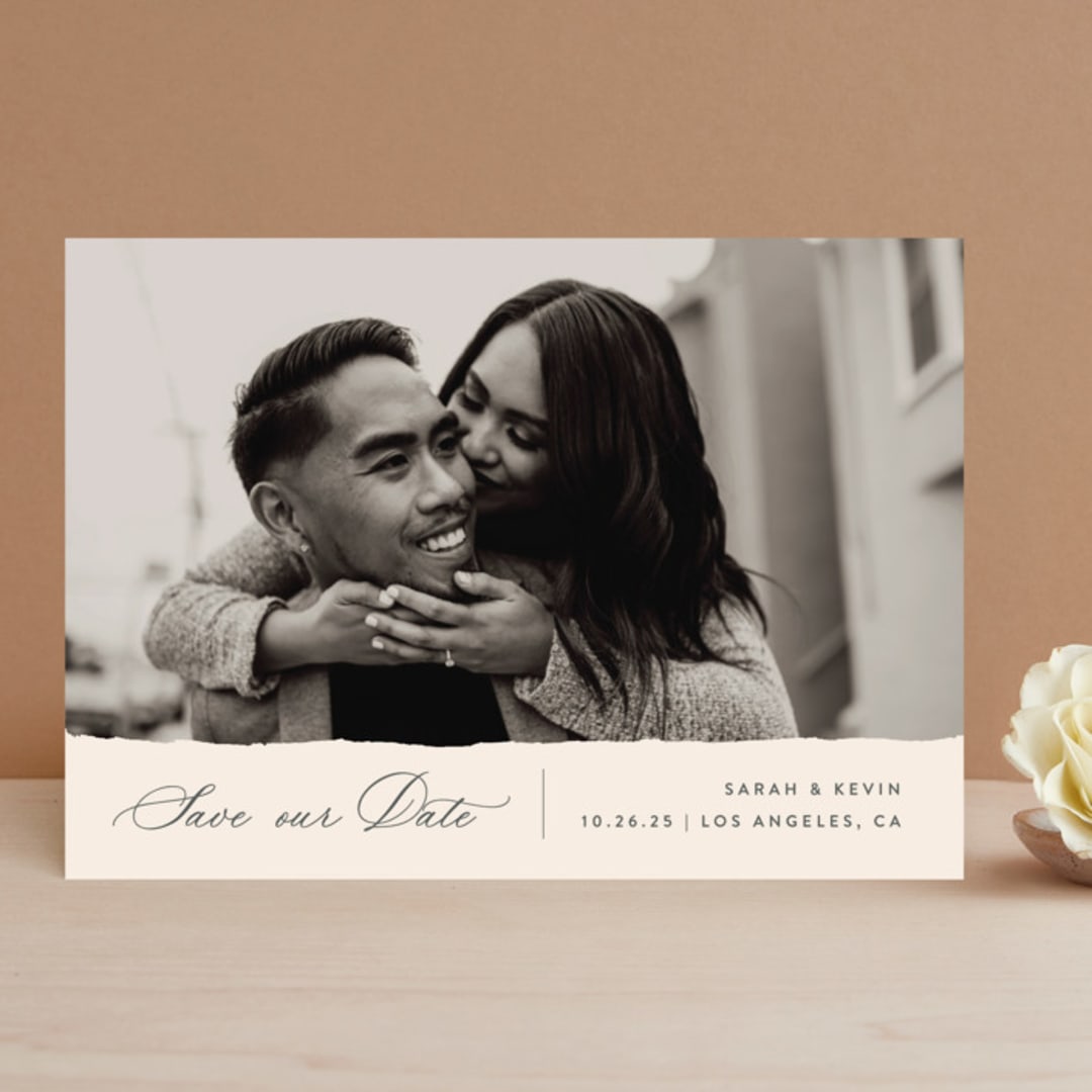 "Wedding Day" - Save the Dates in Almond by Vanessa Doyle - Front