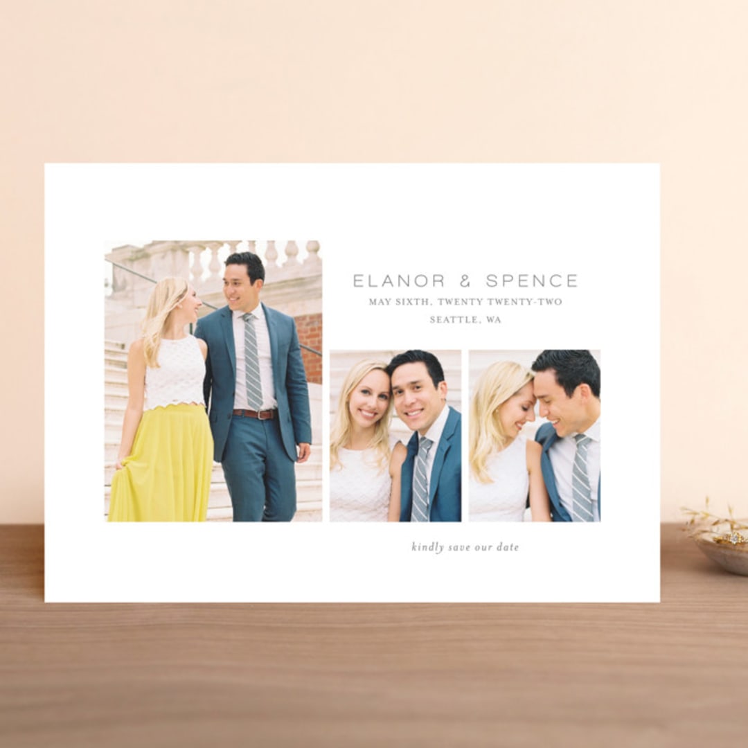 "Courtyard" - Save the Dates in Heather by Kimberly Morgan - Front
