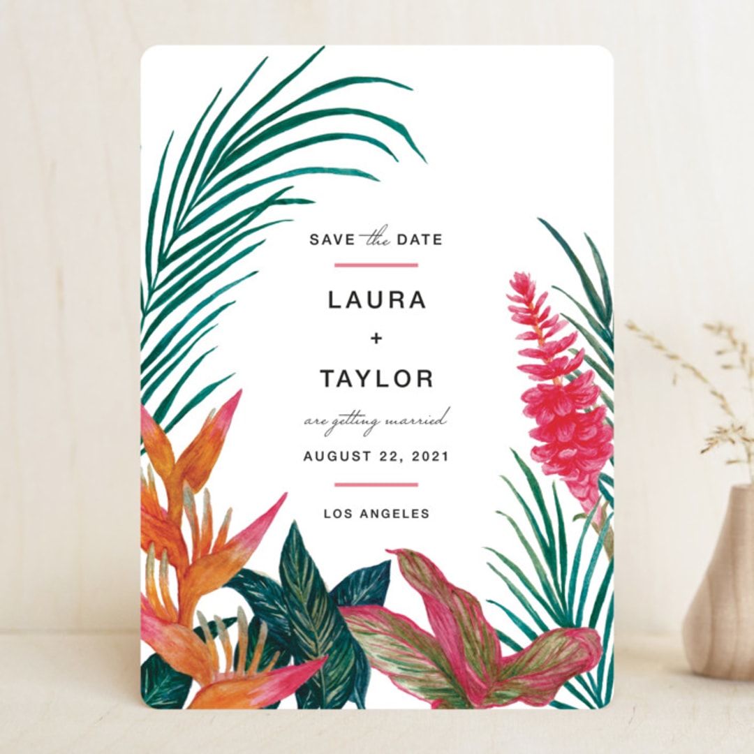 "Resort" - Save the Dates in Evergreen by Elly - Front