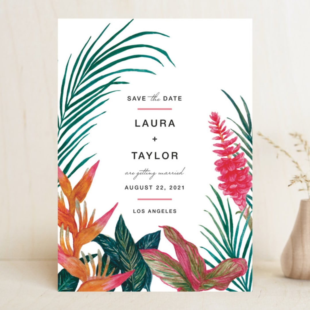 "Resort" - Save the Dates in Evergreen by Elly - Front