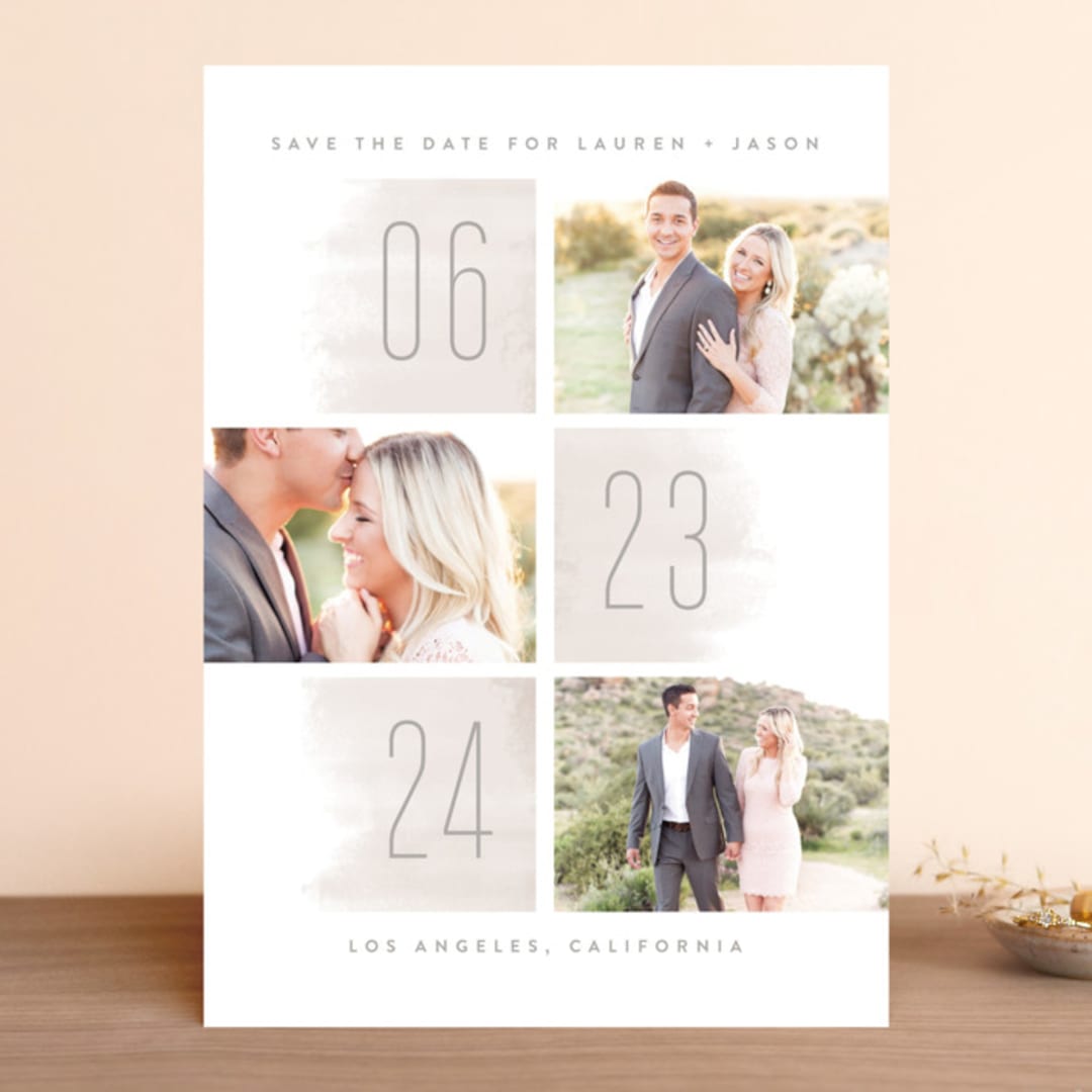 "Off the Grid" - Save the Dates in Fawn by Kristie Kern - Front