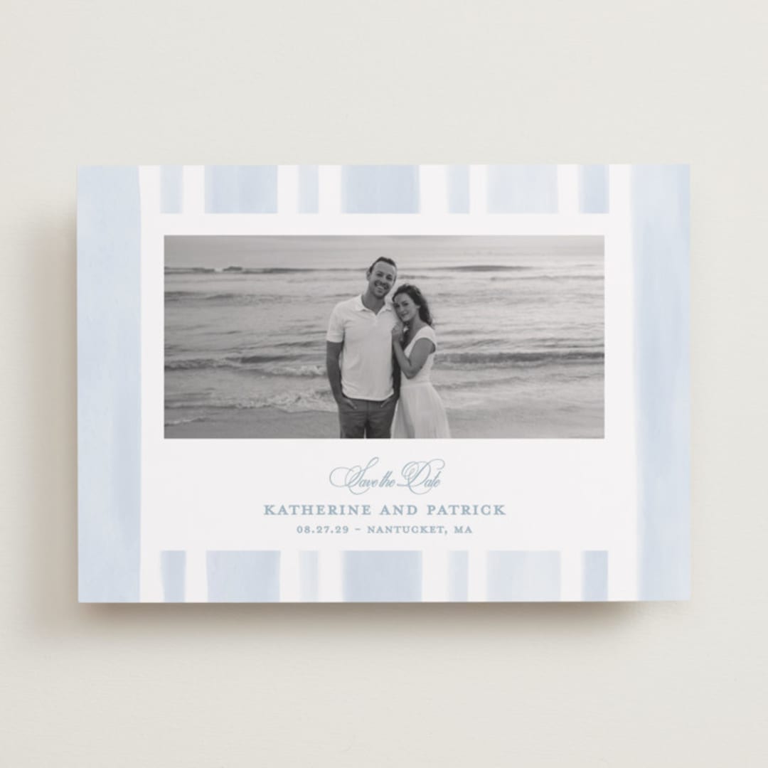 "Coastal crest" - Save the Dates in Ocean by Creo Study - Front