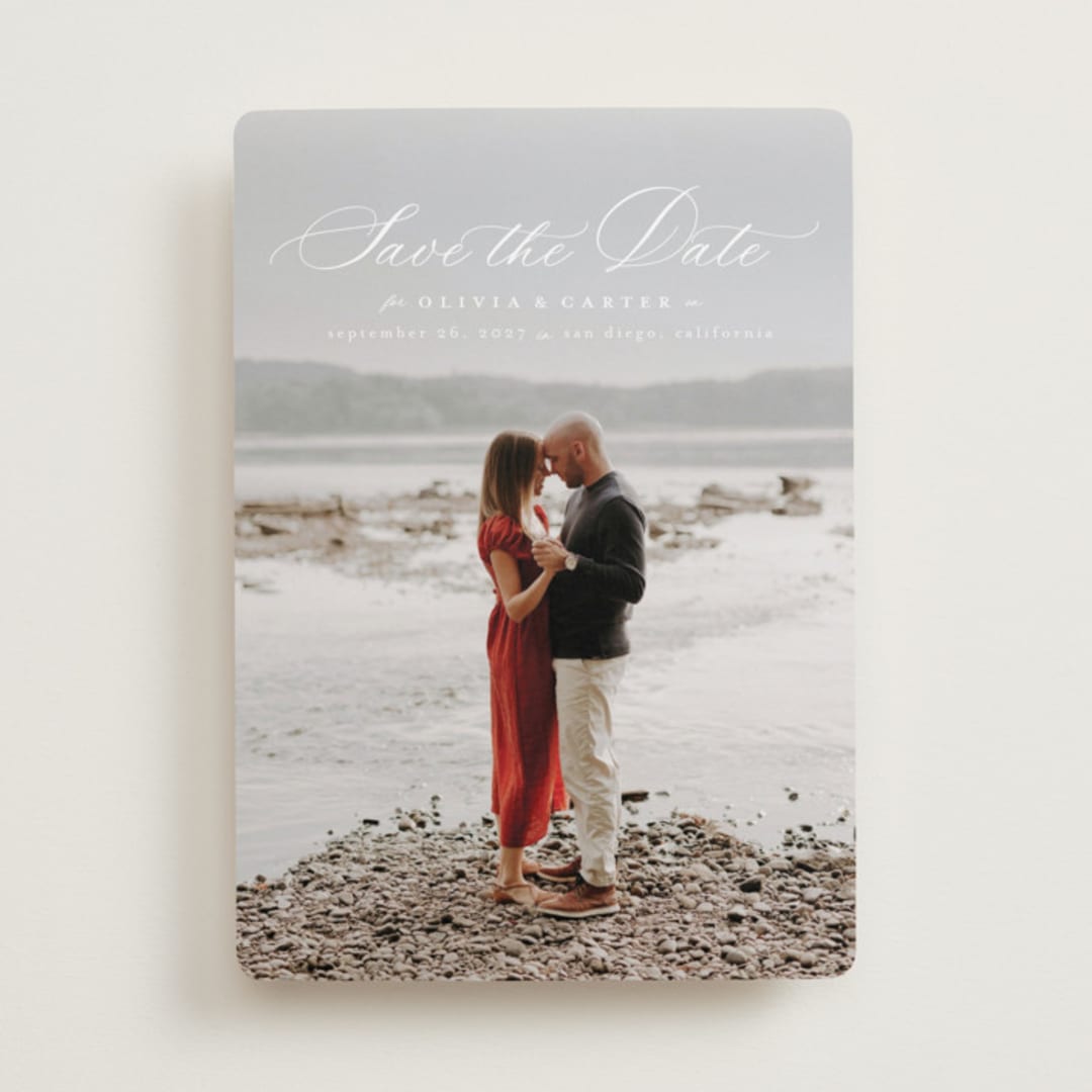 "Enchanted Love" - Save the Dates in Cloud by Ashlee Townsend - Front