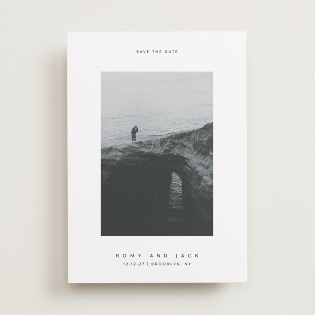 "Breathe love" - Save the Dates in Wave by Yuliya Evseeva - Front