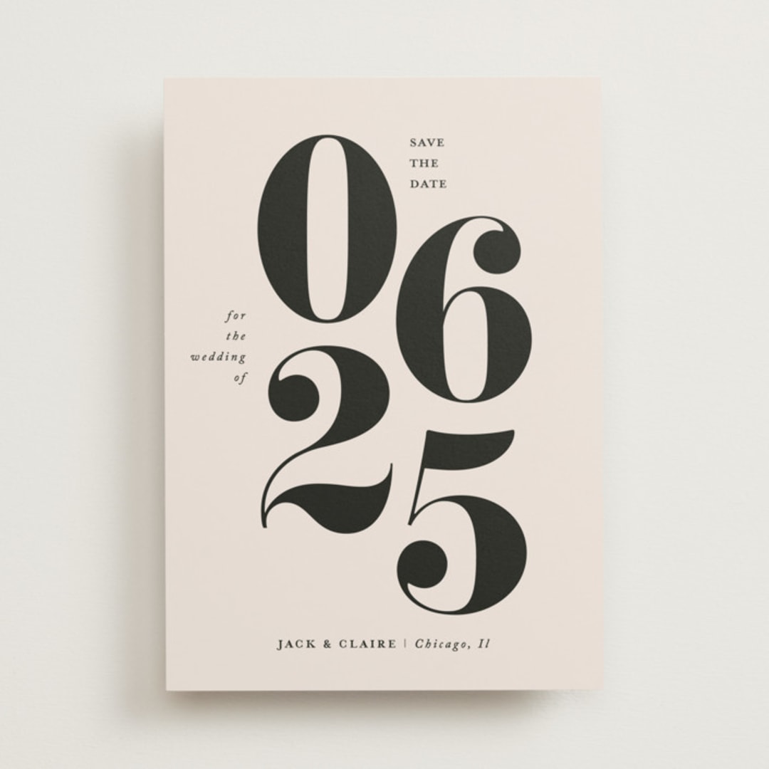 "It's a Date" - Save the Dates in Tuxedo by That Girl Press - Front