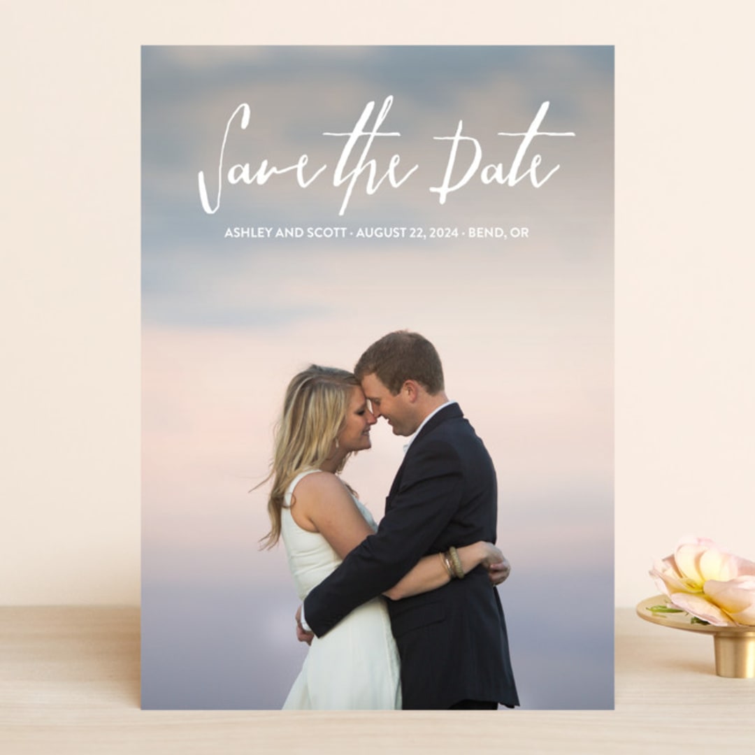 "Everlasting" - Save the Dates in Snow by Chasity Smith - Front
