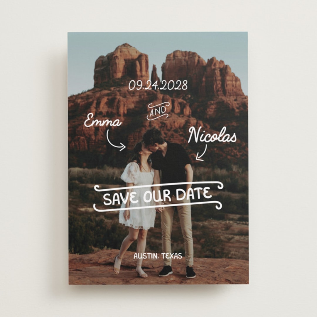 "Love Lettering" - Save the Dates in Morning by Helena Vitto - Front