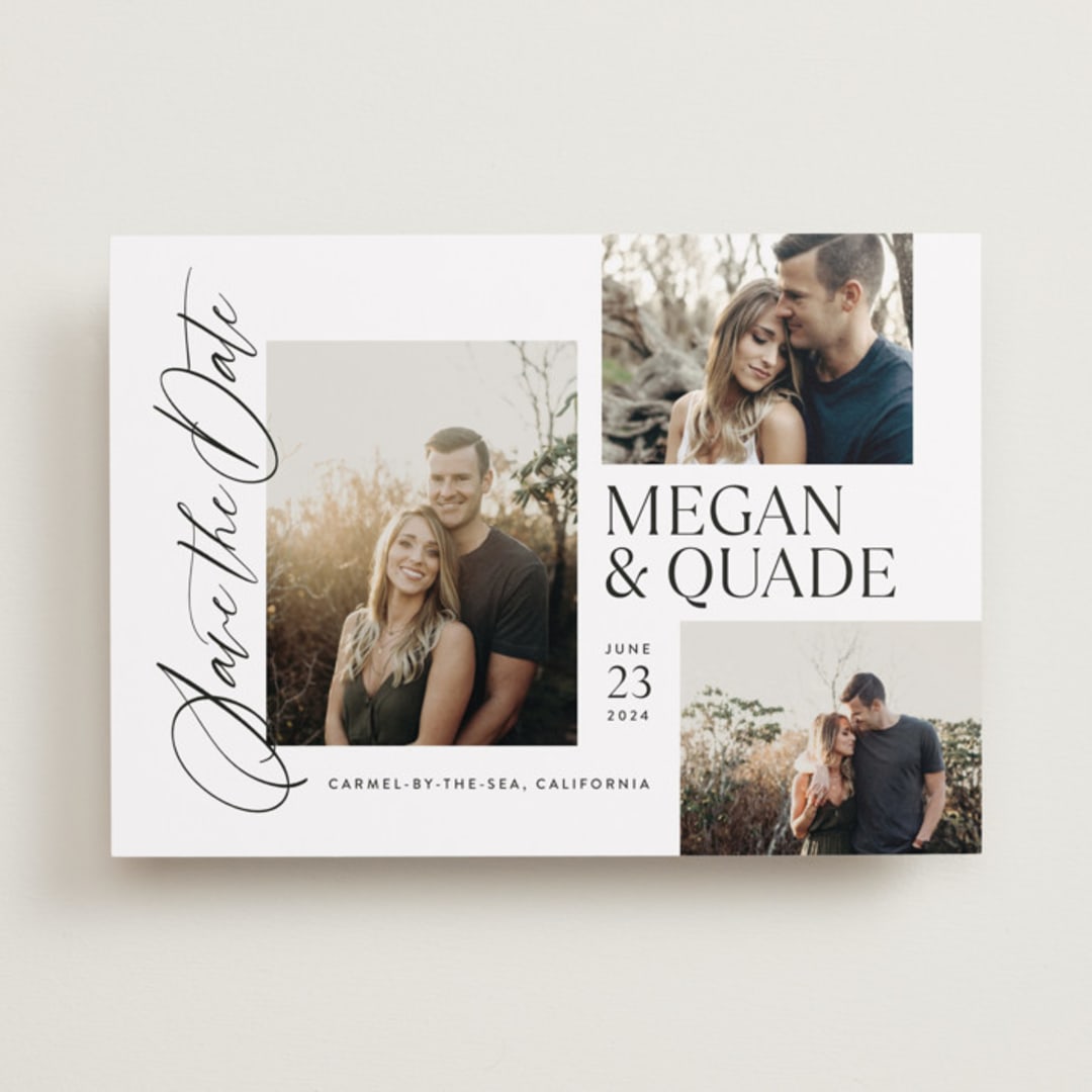 "Editorial Trio" - Save the Dates in Snow by Jill Means - Front