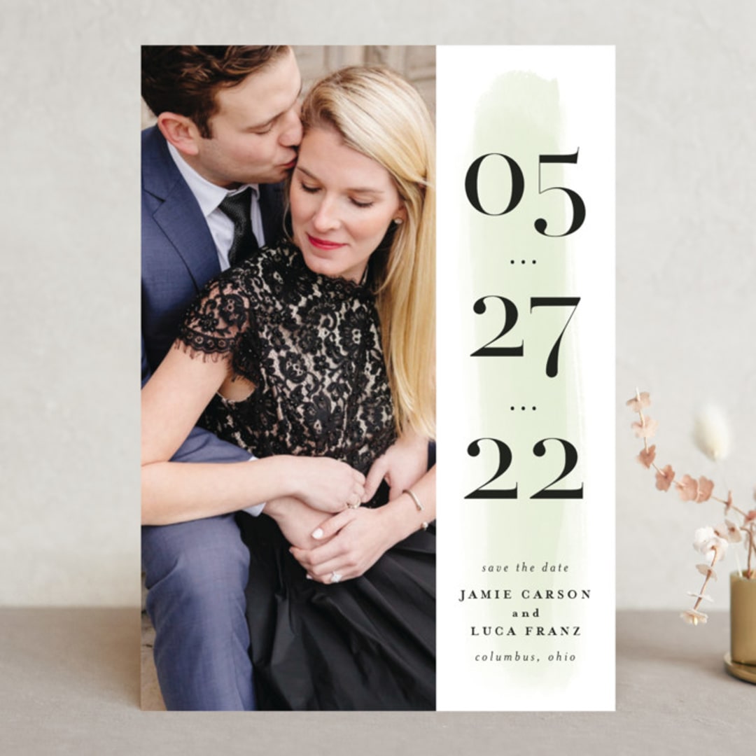 "Tall" - Save the Dates in Grass by Lea Delaveris - Front