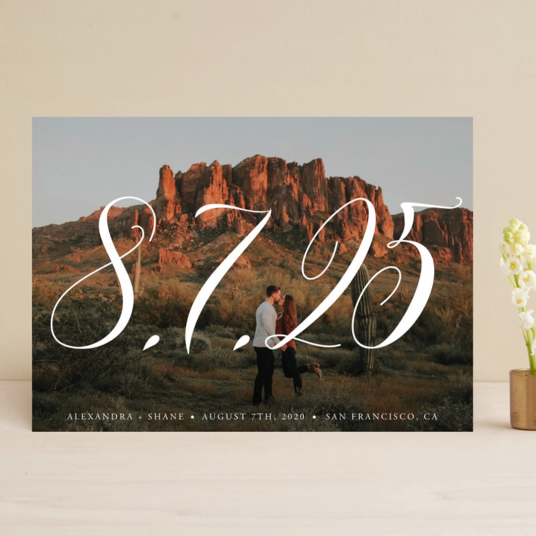 "Big is beautiful" - Save the Dates in Cotton by My Splendid Summer - Front