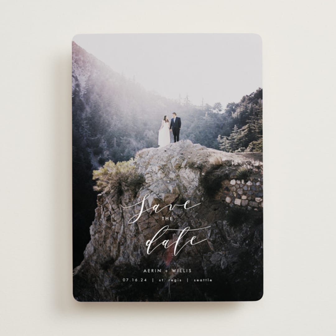 "Ever After" - Save the Dates in Cotton by AK Graphics - Front
