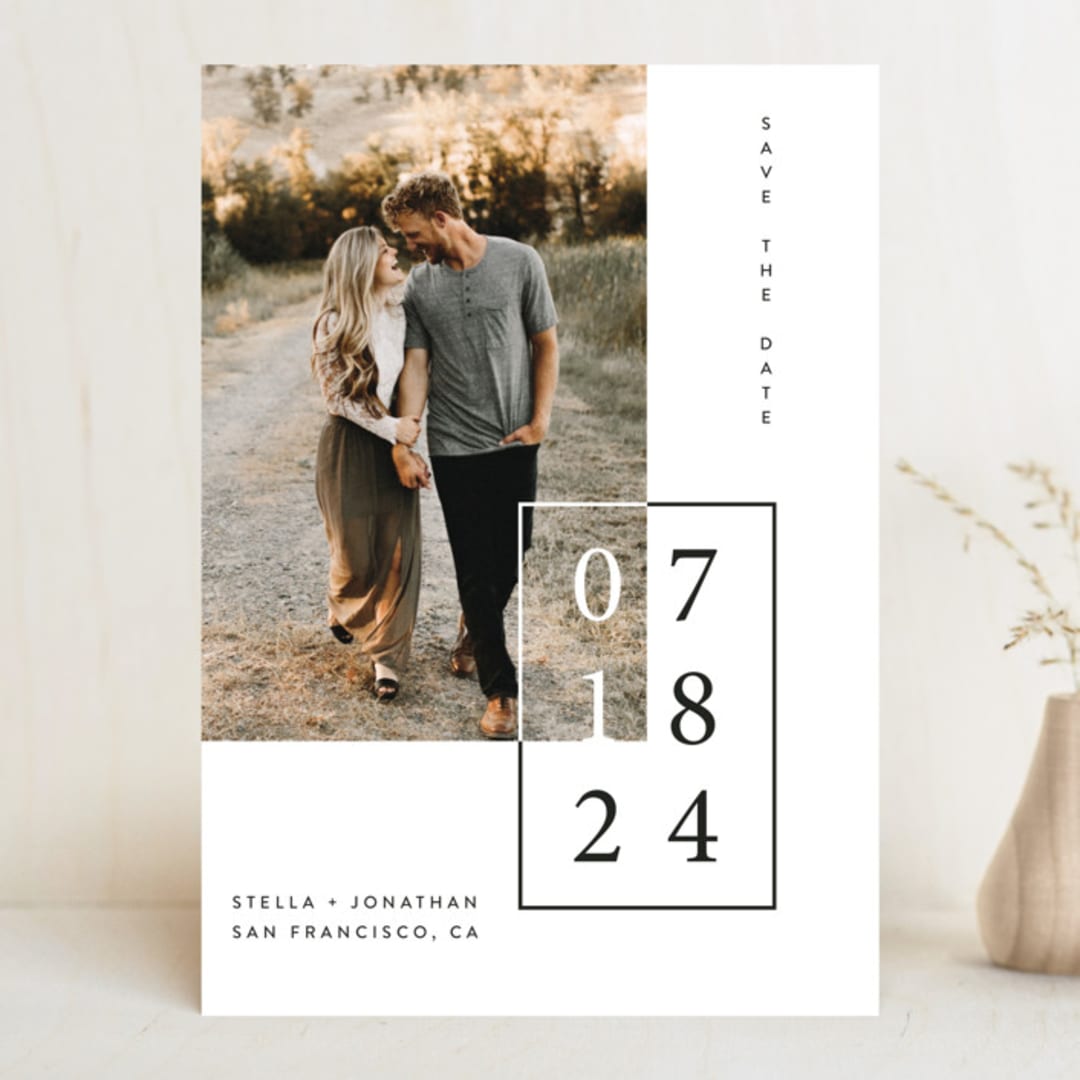 "Folio" - Save the Dates in Noir by lulu and isabelle - Front