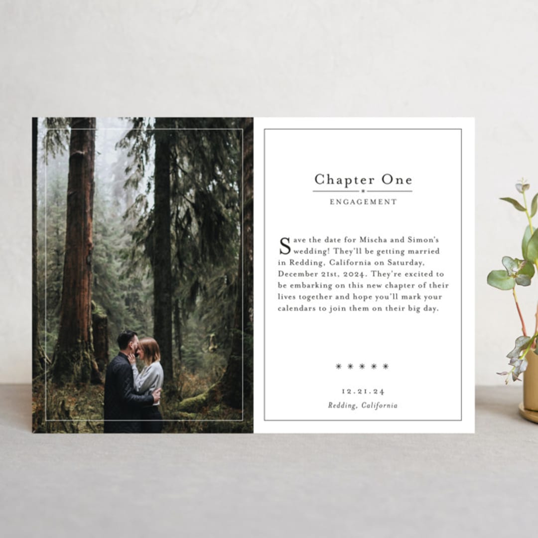 "Storybook" - Save the Dates in Snow by Becca Thongkham - Front