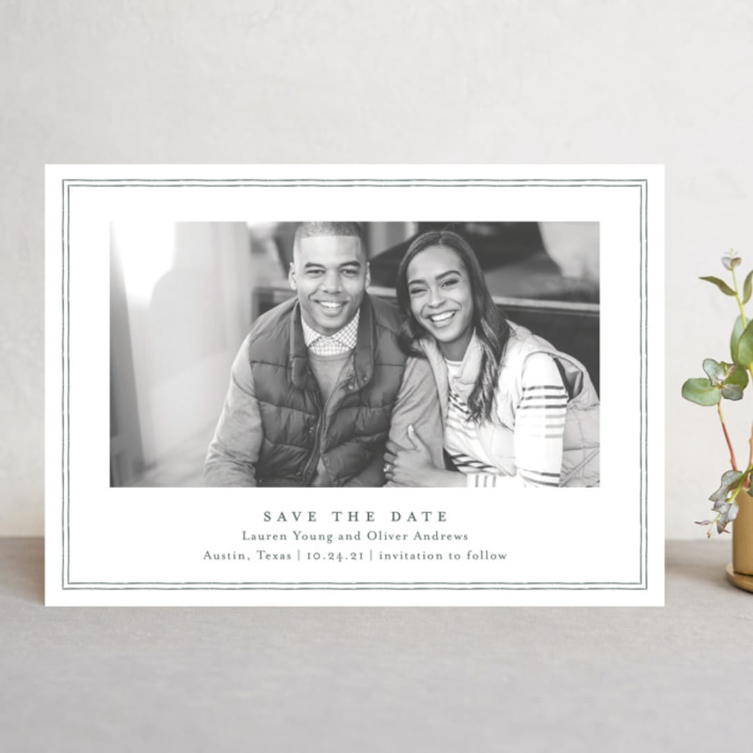 "Benson" - Save the Dates in Forest by Megan Davis - Front