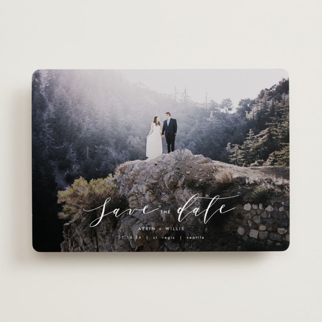 "Ever After" - Save the Dates in Cotton by AK Graphics - Front