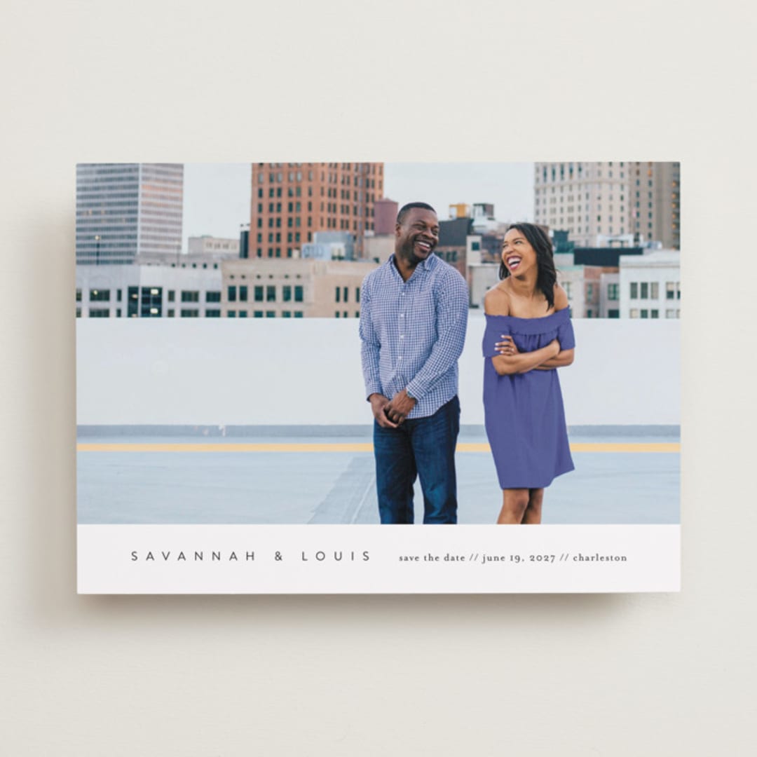 "atmospheric" - Save the Dates in Onyx by Jennifer Postorino - Front