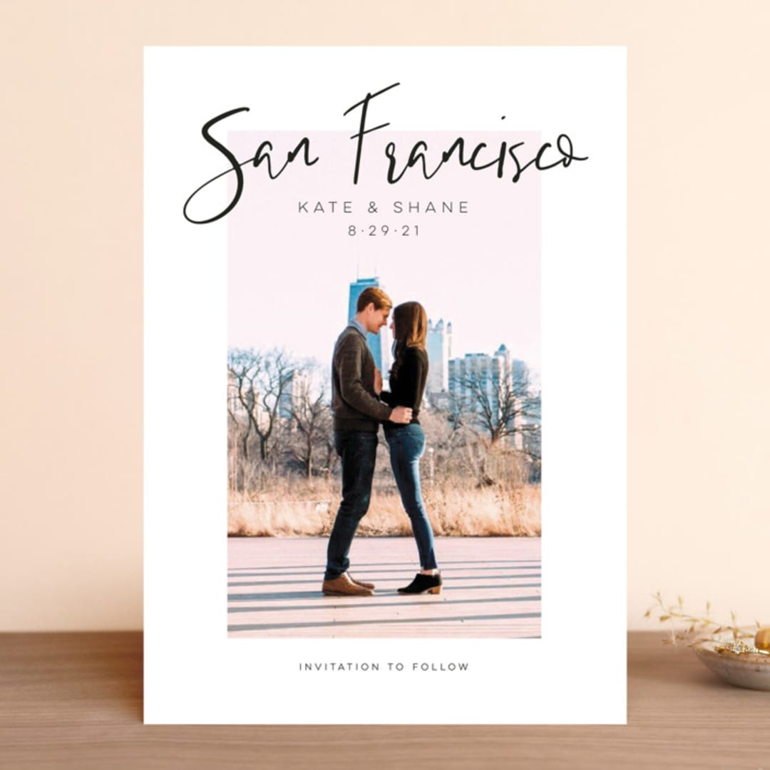 "City Love" - Save the Dates in Snow by John Paul - Front