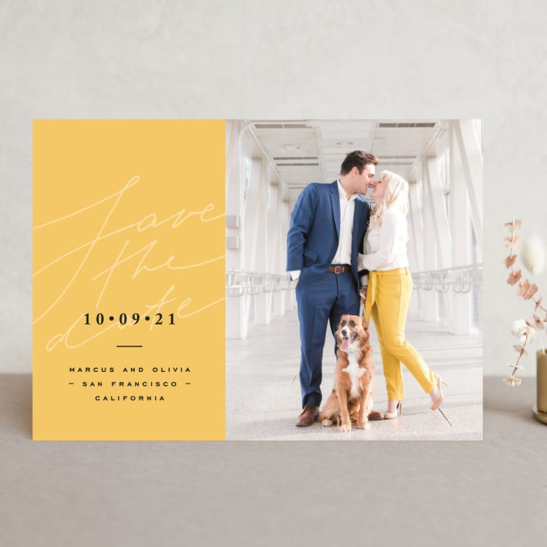 "bright mood" - Save the Dates in Honey by Anastasia Makarova - Front
