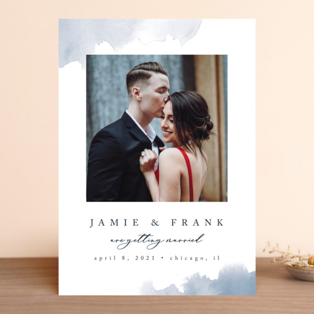 "Chic Love" - Save the Dates in Ocean by Pixel and Hank - Front