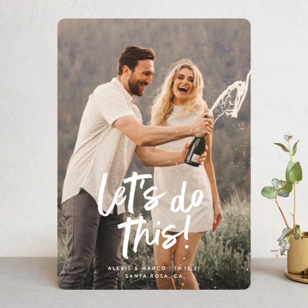 "Do This" - Save the Dates in Silk by Olivia Raufman - Front