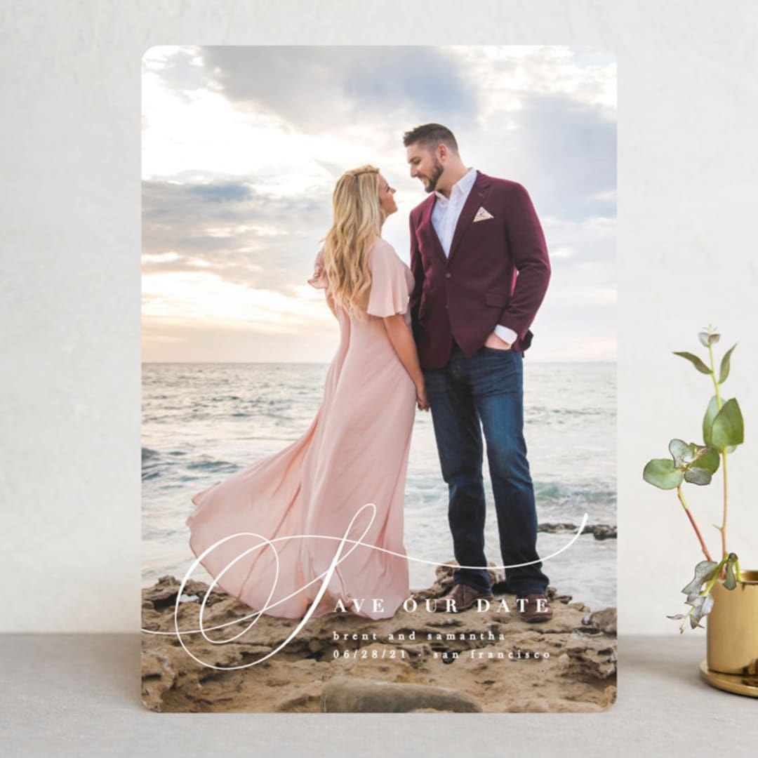 "Legato" - Save the Dates in Cloud by Hooray Creative - Front