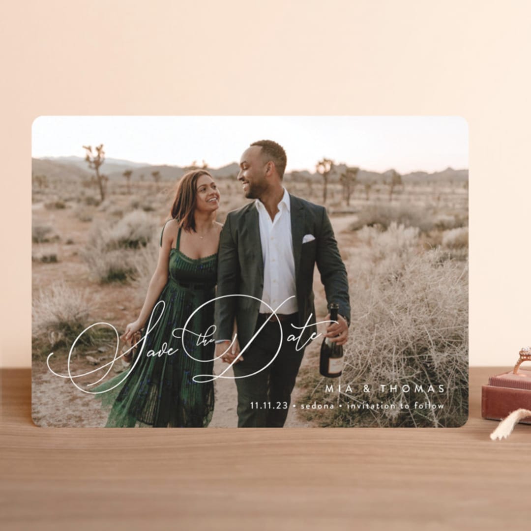"Serenade" - Save the Dates in Cotton by Jennifer Postorino - Front