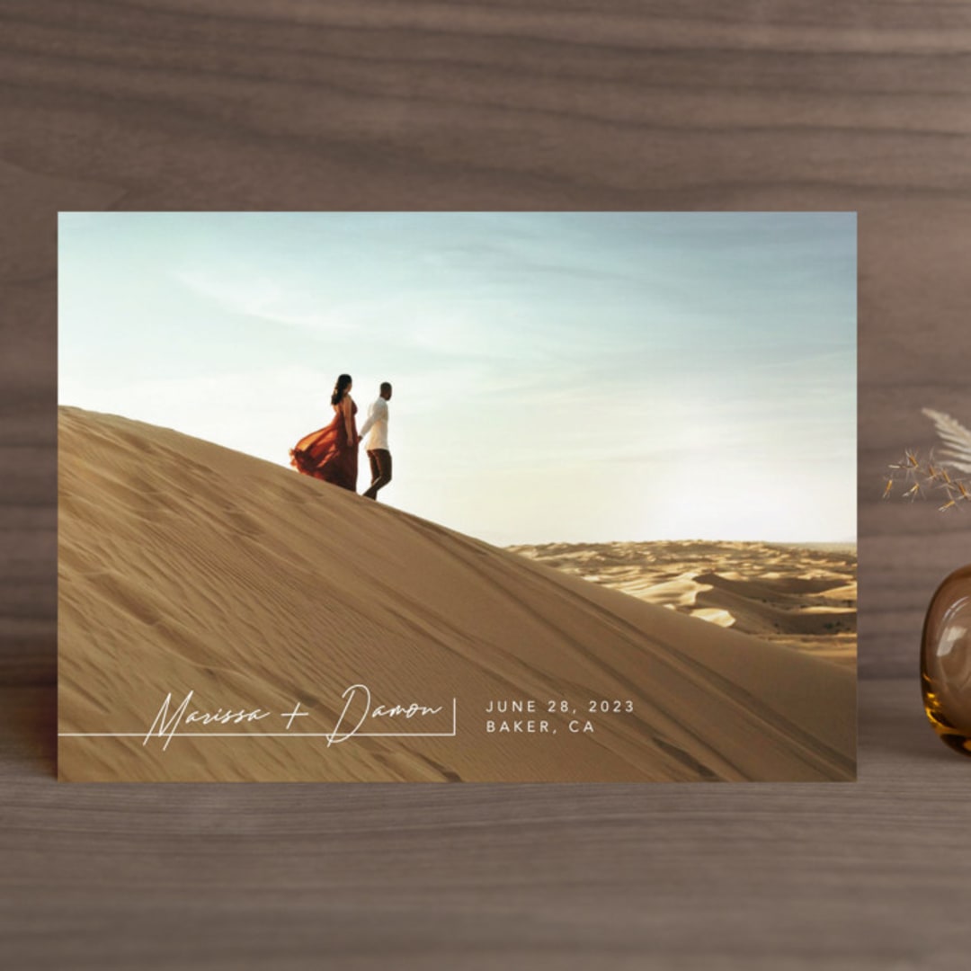 "Signature Look" - Save the Dates in Cloud by Liz Conley - Front
