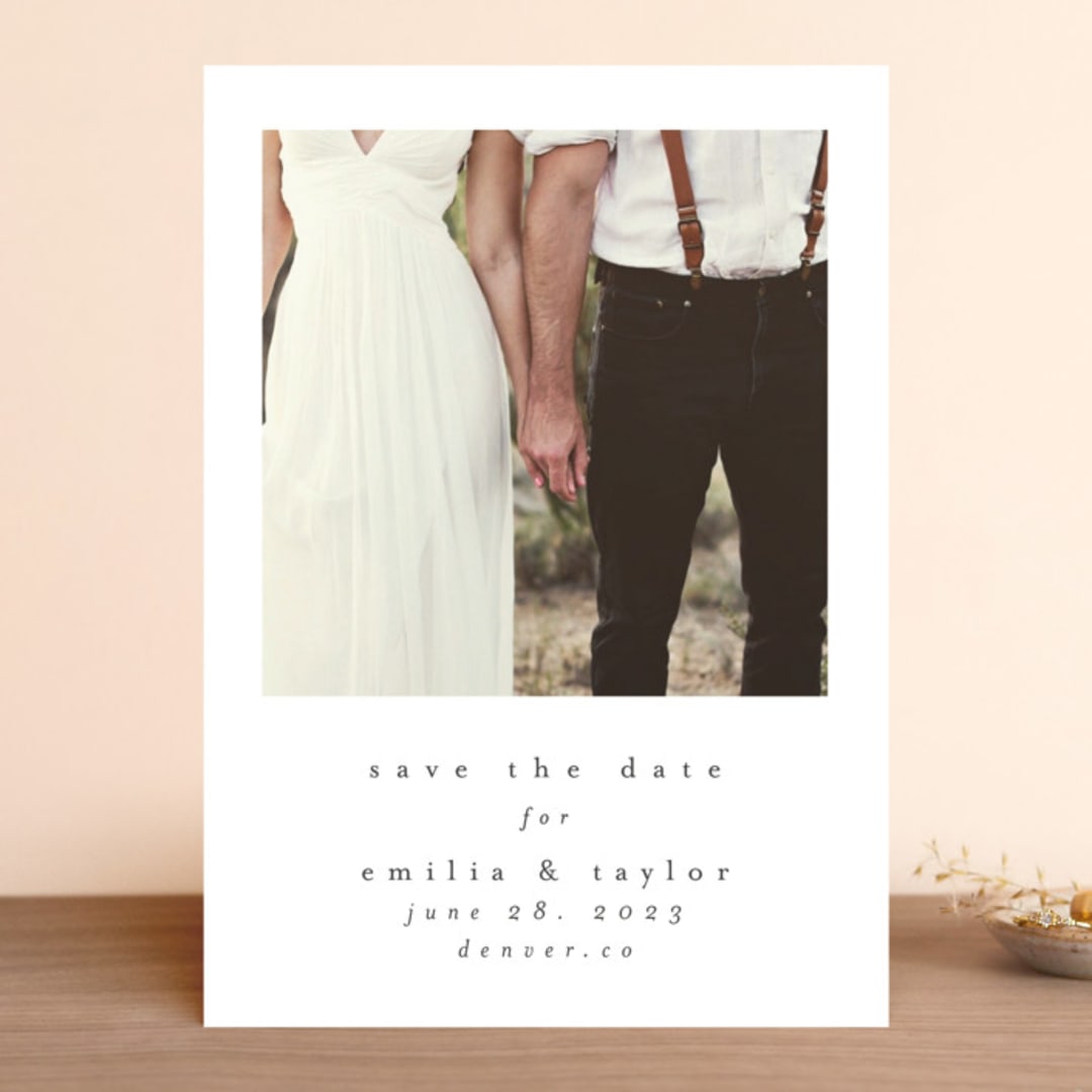 "meant to be" - Save the Dates in Ebony by Angela Thompson - Front