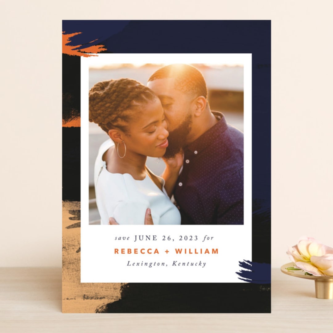 "Gallery Crush" - Save the Dates in Ocean by Kate Ross - Front