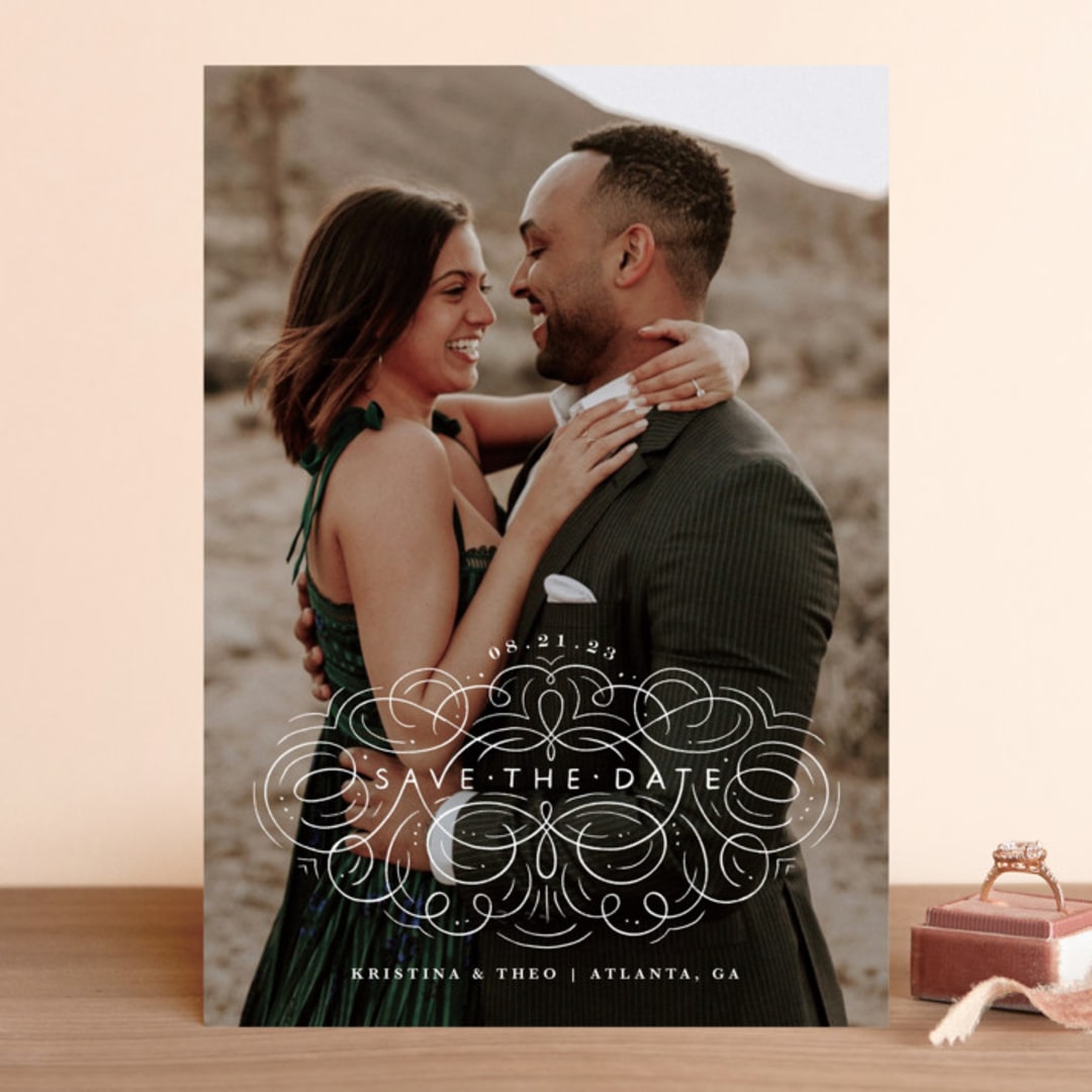 "Curl" - Save the Dates in Magnolia by Kristen Smith - Front